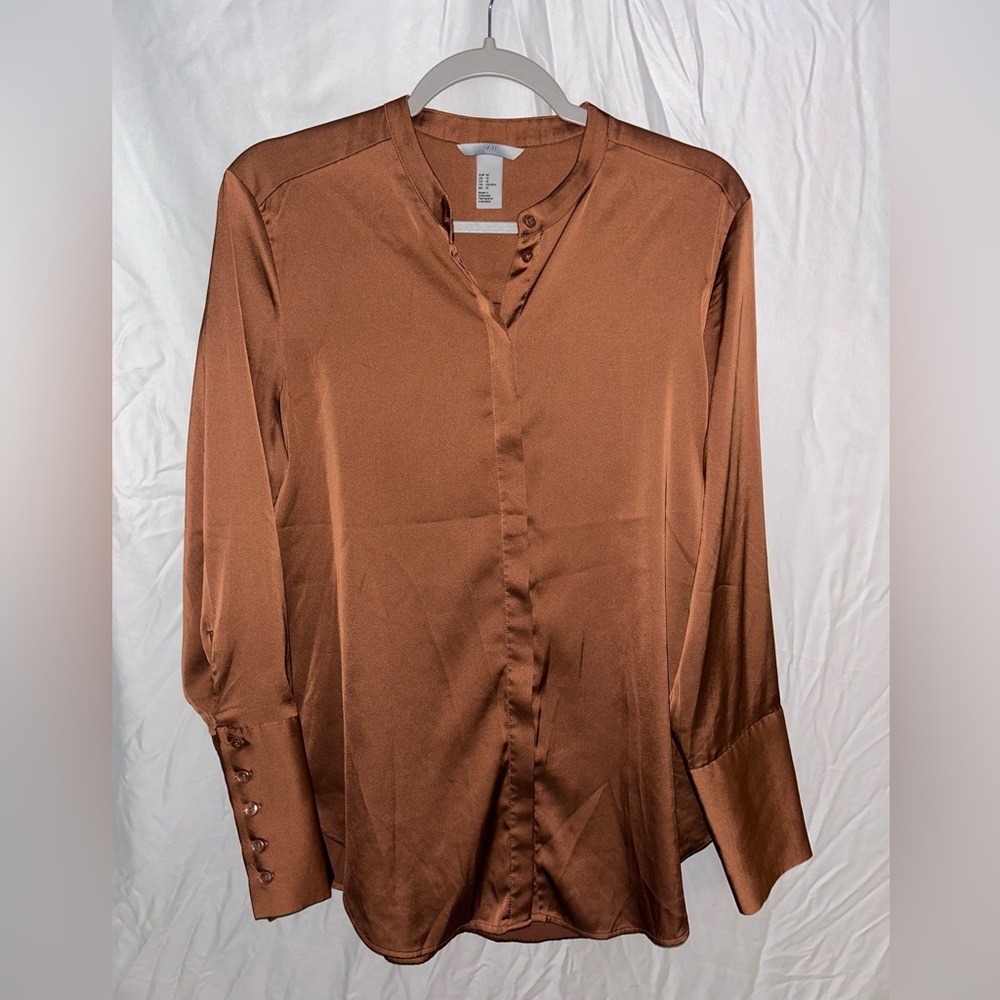 H&M Long Sleeve Blouse, Size 10